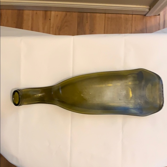 Handmade Antique Green Wine Bottle Spoon Rest - Picture 2 of 2